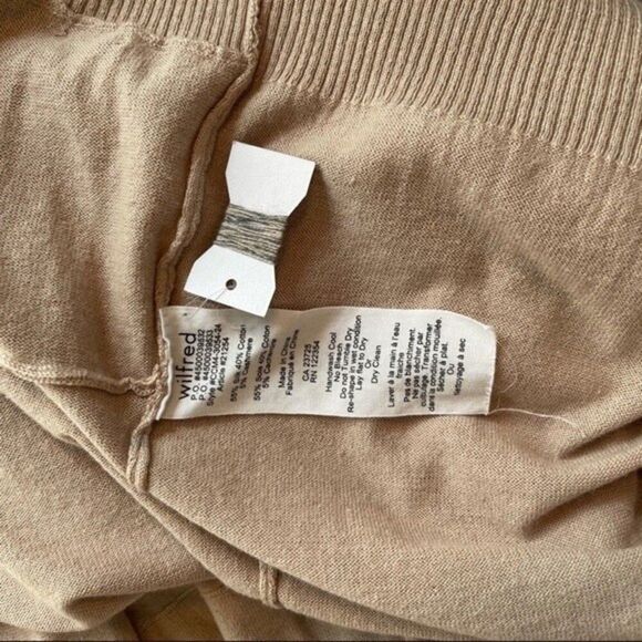 Wilfred Aritzia Silk Cashmere Open Front Cardigan Size Small - Picture 8 of 8